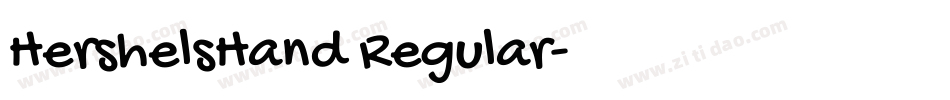 HershelsHand Regular字体转换